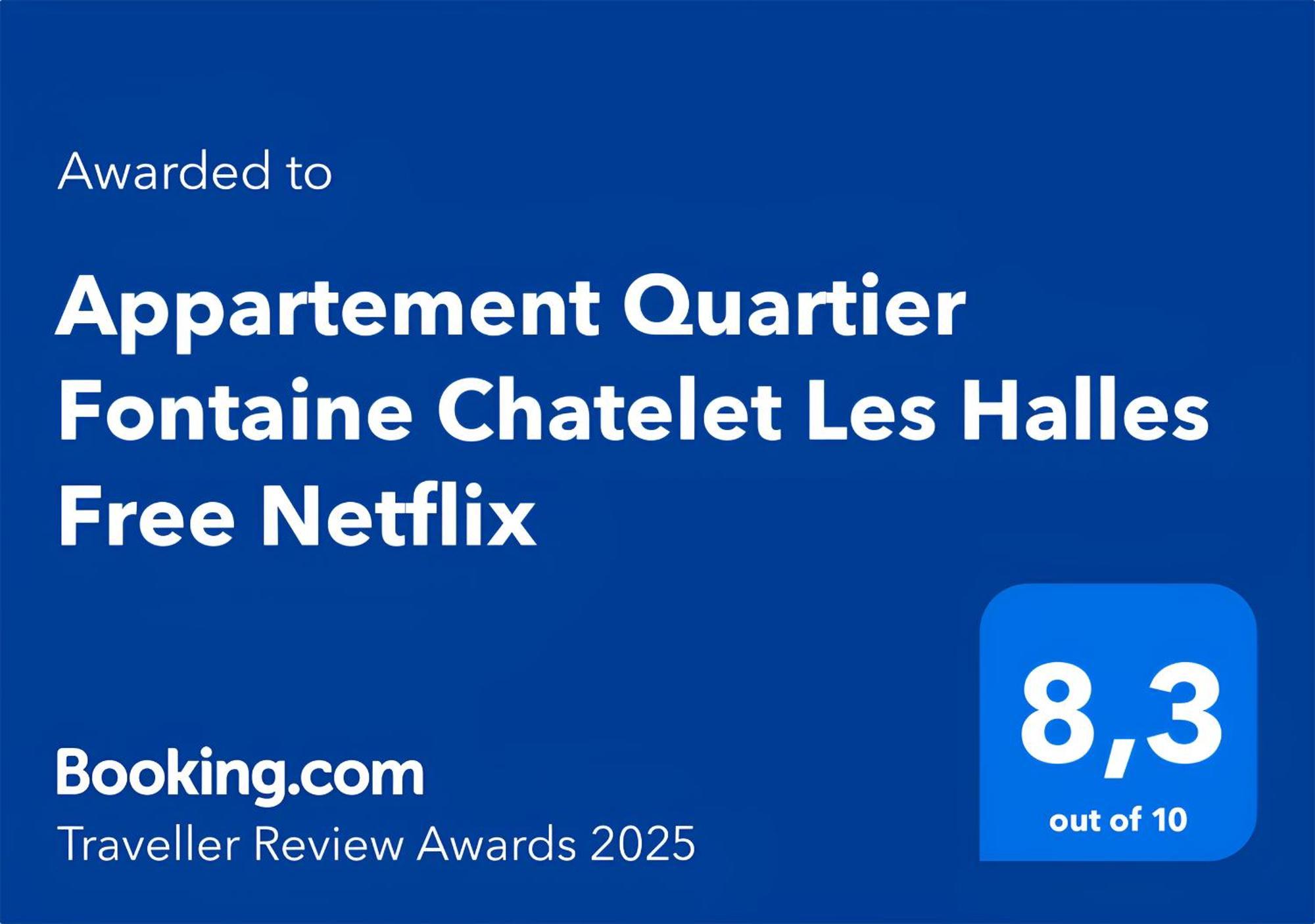 Appartement Quartier Fontaine Chatelet Les Halles Free Netflix Paris Ngoại thất bức ảnh