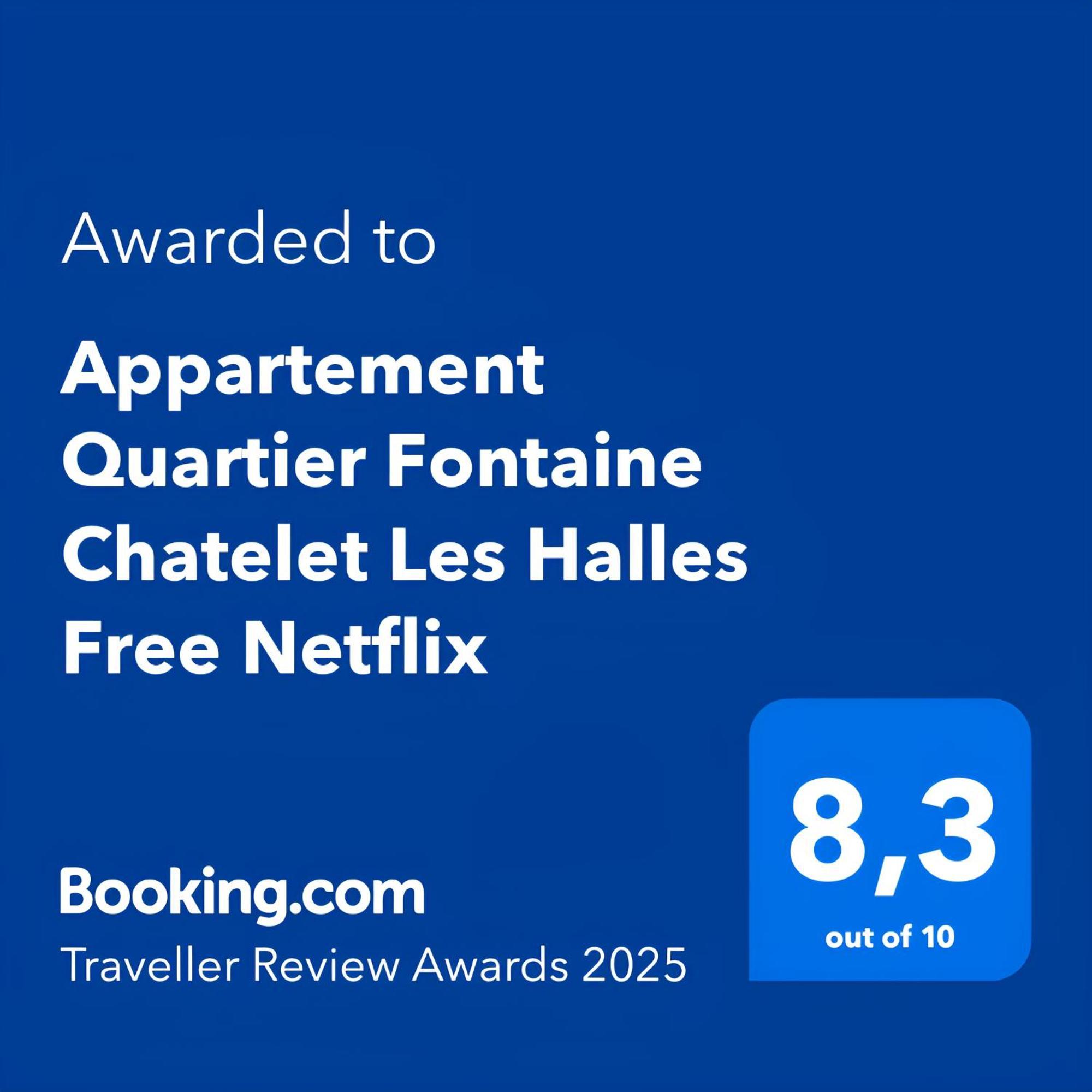 Appartement Quartier Fontaine Chatelet Les Halles Free Netflix Paris Ngoại thất bức ảnh